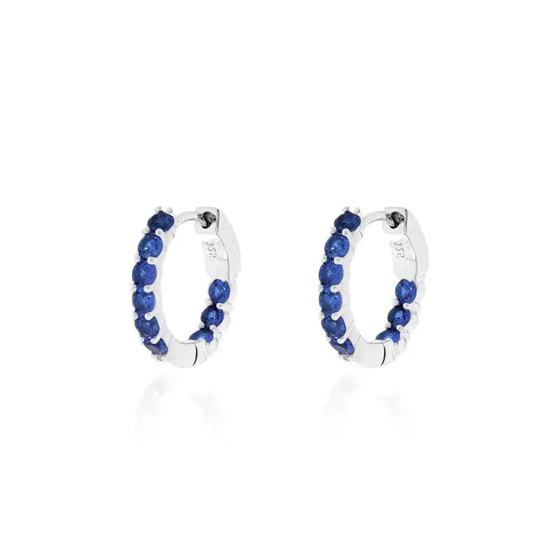 17 MM RING 2 MM POINTS INSIDE AND OUTSIDE RHODIUM/WITHOUT STONE/SAPPHIRE