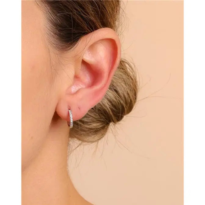 12 MM HALF RING, RHODIUM SETTING/WITHOUT STONE/WHITE ZIRCONIA