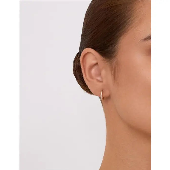 12 MM HALF RING, GOLD SETTING/WITHOUT STONE/WHITE ZIRCONIA
