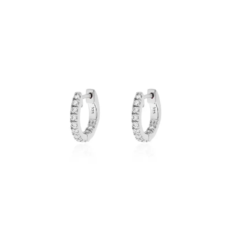 15 MM HALF RING INSIDE AND OUTSIDE JEWELLERY CLASP RHODIUM/WITHOUT STONE/WHITE ZIRCONIA