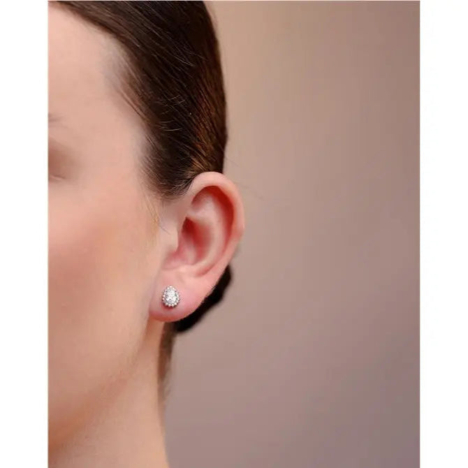 4X6 DROP SHAPED EARRING WITH PRINCESS SETTING AROUND RHODIUM/CRYSTAL/WHITE ZIRCONIA