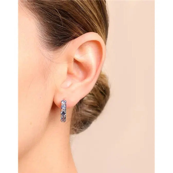 17 MM HALF RING SETTING FIVE POINTS OF LIGHT 4 MM RHODIUM/WITHOUT STONE/TANZANITE
