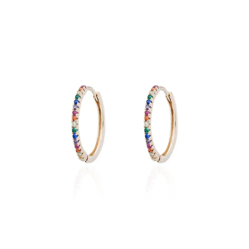 17 MM RING, HALF THIN SETTING, GOLD/WITHOUT STONE/RAINBOW