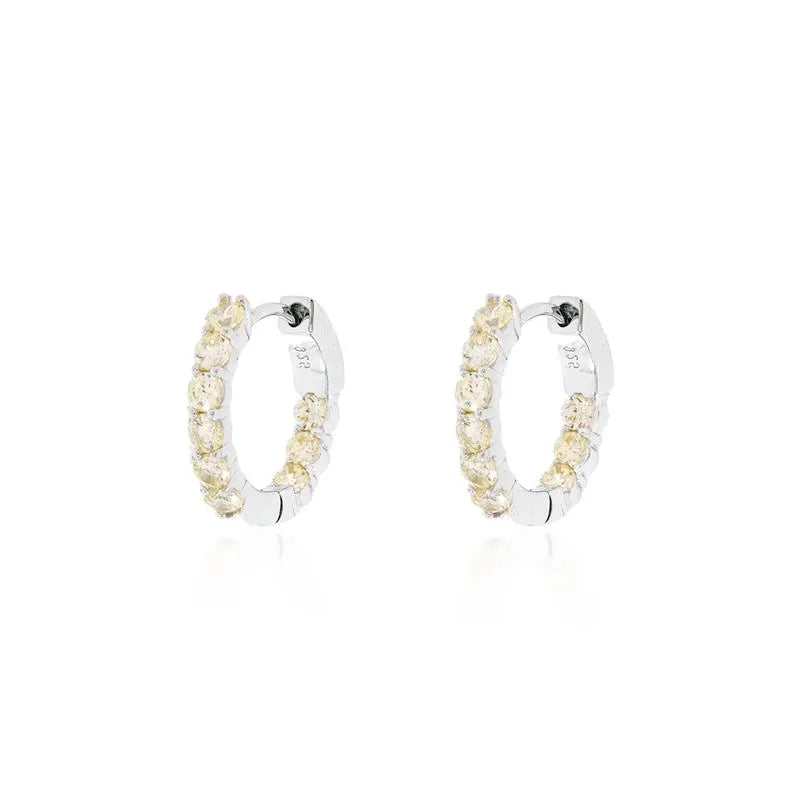 17 MM RING 2 MM POINTS INSIDE AND OUTSIDE RHODIUM/WITHOUT STONE/YELLOW FANCY