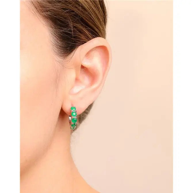 17 MM HALF RING SETTING FIVE POINTS OF LIGHT 4 MM RHODIUM/WITHOUT STONE/EMERALD
