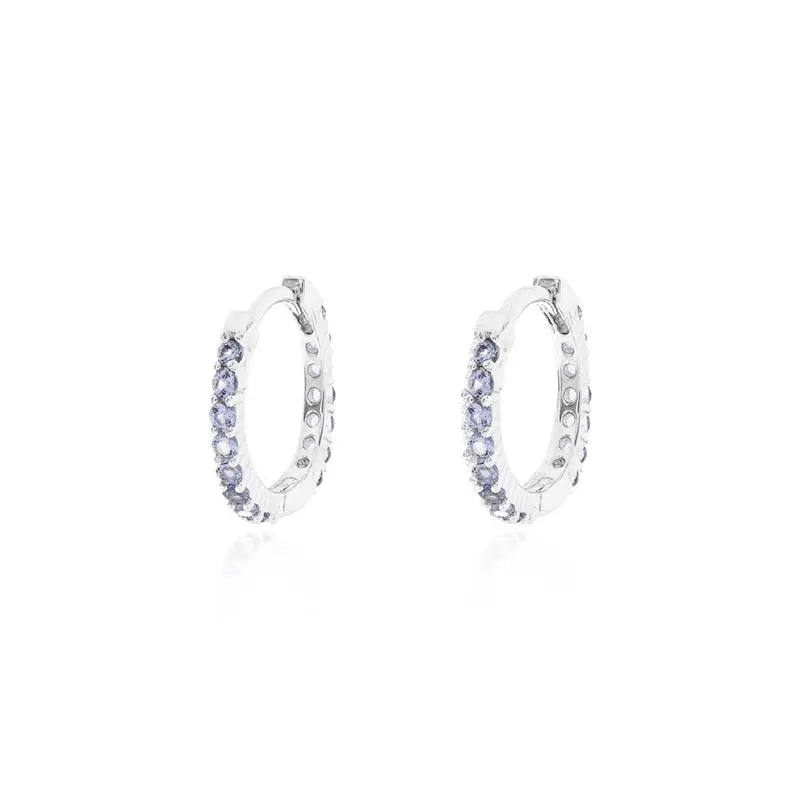 14 MM FULL RING SET WITH RHODIUM/WITHOUT STONE/TANZANITE