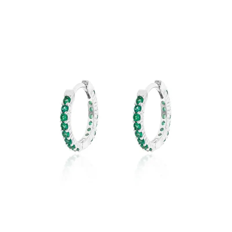 14 MM FULL RING SET WITH RHODIUM/WITHOUT STONE/EMERALD