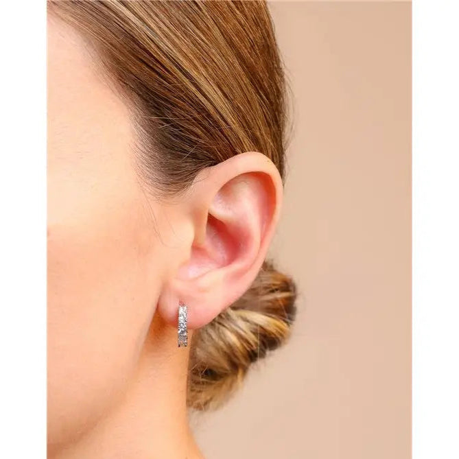 15 MM FULL RING WITH 2 MM LIGHT POINTS RHODIUM/WITHOUT STONE/WHITE ZIRCONIA