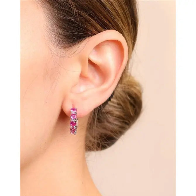 17 MM HALF RING SETTING FIVE POINTS OF LIGHT 4 MM RHODIUM/WITHOUT STONE/PINK