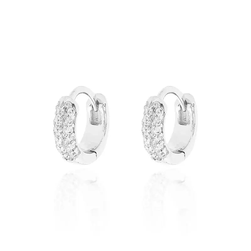 9 MM RING WITH HALF DOME SETTING, RHODIUM/WITHOUT STONE/WHITE ZIRCONIA