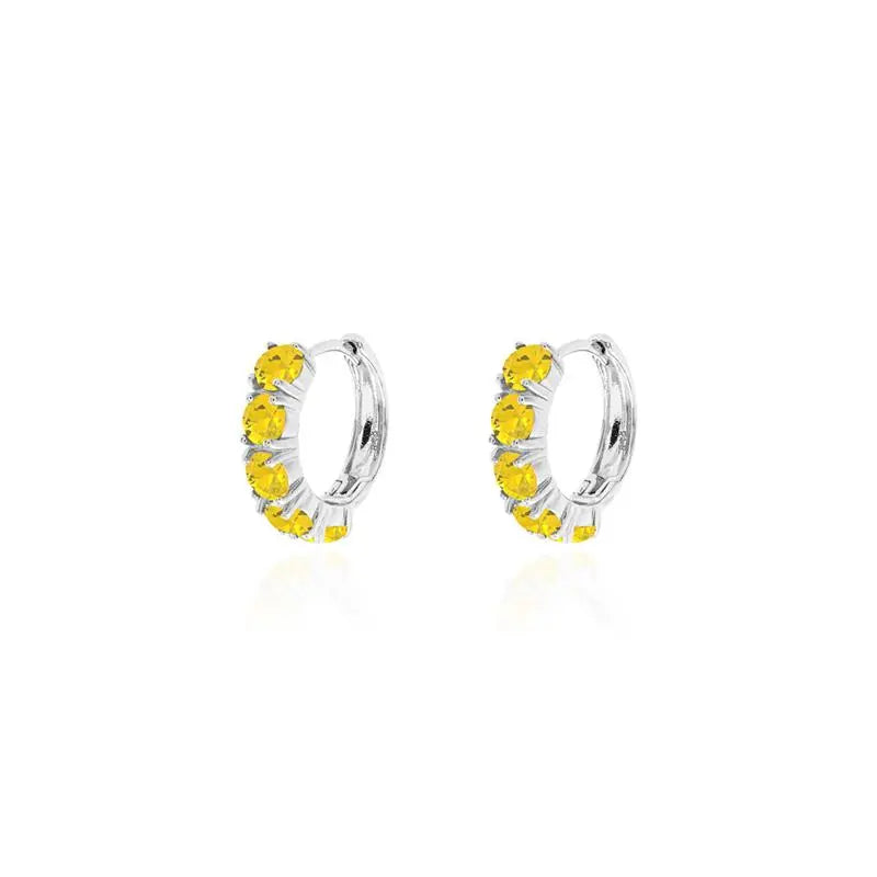 17 MM HALF RING WITH FIVE POINTS OF LIGHT SETTING 4 MM RHODIUM/WITHOUT STONE/YELLOW FANCY