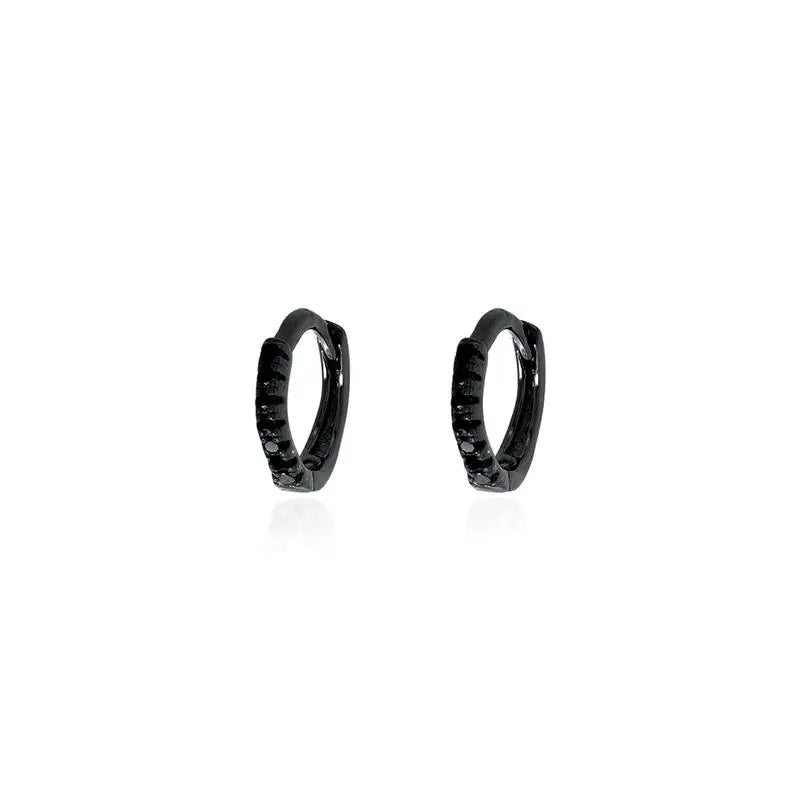 10 MM RING, HALF THIN SETTING, BLACK/WITHOUT STONE/BLACK ZIRCONIA