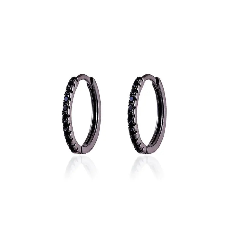 14 MM RING HALF THIN SETTING BLACK/WITHOUT STONE/BLACK ZIRCONIA