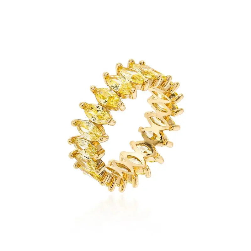 MALLEABLE GOLD/STONE-FREE/YELLOW FANCY RING