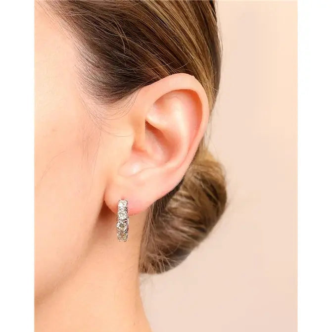 17 MM HALF RING WITH FIVE POINTS OF LIGHT SETTING 4 MM RHODIUM/WITHOUT STONE/YELLOW FANCY