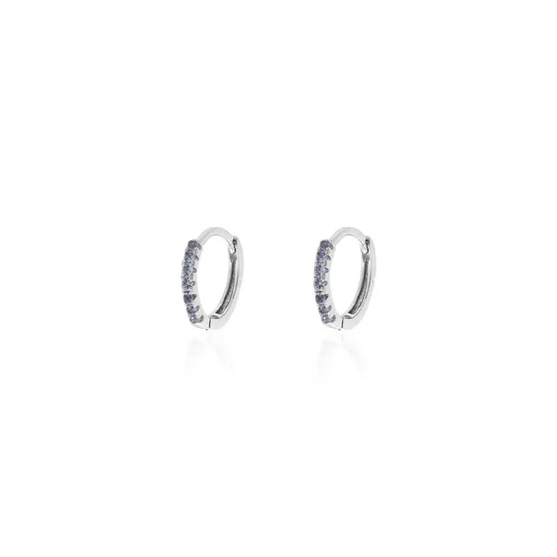 10 MM RING, HALF THIN SETTING, RHODIUM/WITHOUT STONE/TANZANITE