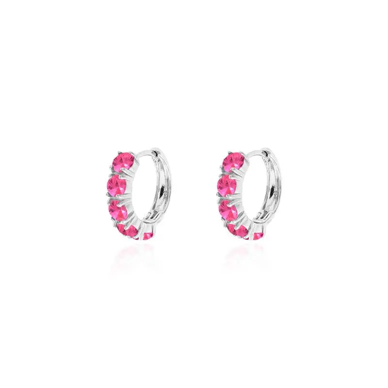 17 MM HALF RING SETTING FIVE POINTS OF LIGHT 4 MM RHODIUM/WITHOUT STONE/PINK