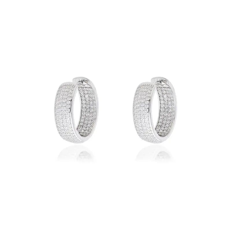 10 MM RING FOUR ROWS INTERNAL AND EXTERNAL SETTING RHODIUM/WITHOUT STONE/WHITE ZIRCONIA